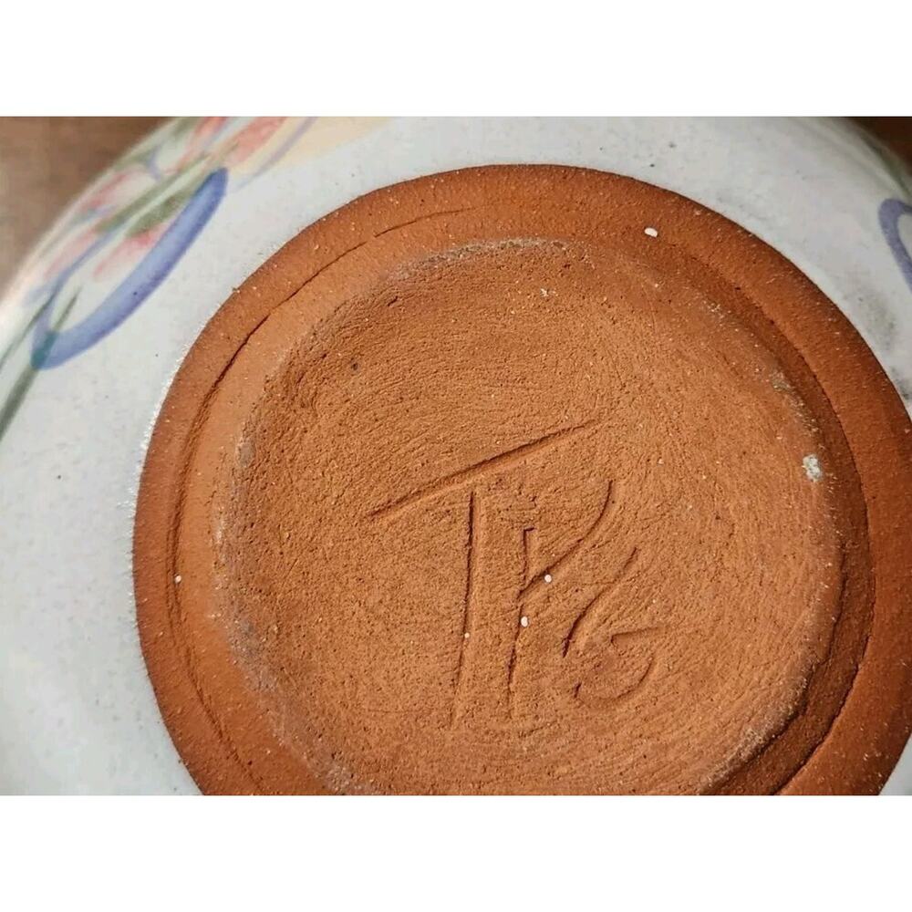 American art pottery studio pottery TPG T Puterbaugh Gill bowl 10" Diameter - Picture 3 of 3